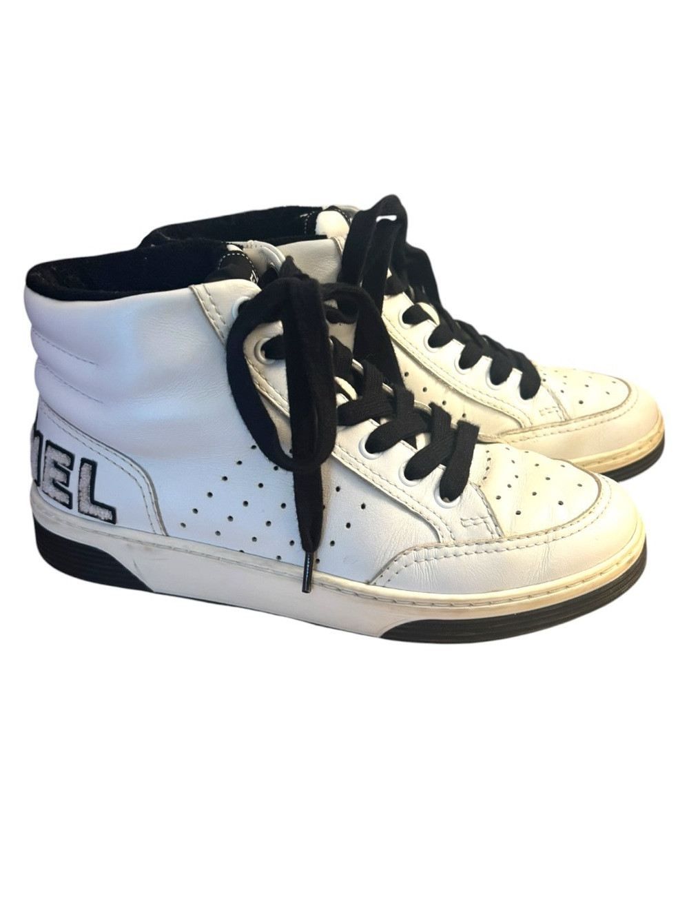 Chanel Logo High Top Sneakers - Picture 6 of 10